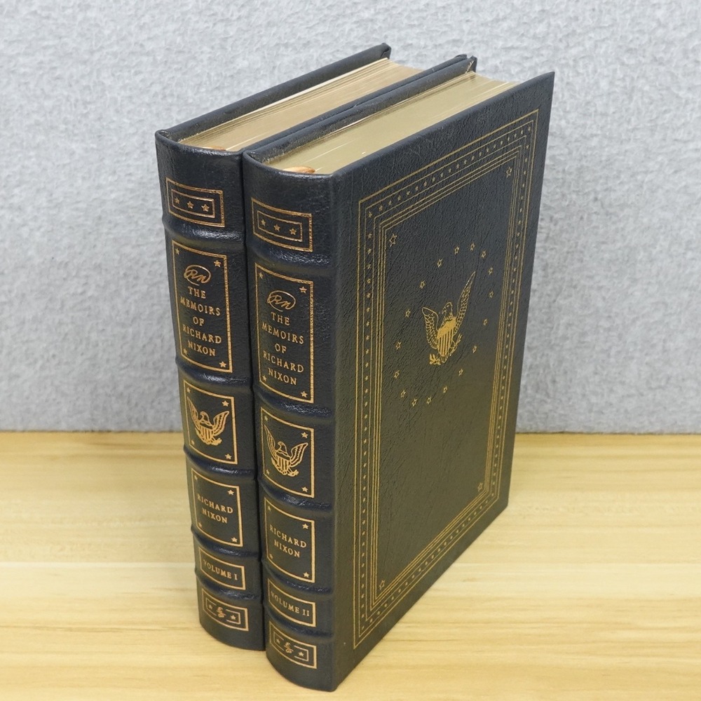 Easton Press The Memoirs of Richard Nixon 2 Vol Presidents Library Leather Bound